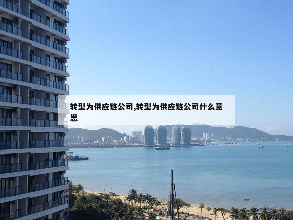 转型为供应链公司,转型为供应链公司什么意思